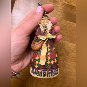 Jim Shore Heartwood Creek Naughty/Nice Santa ornament